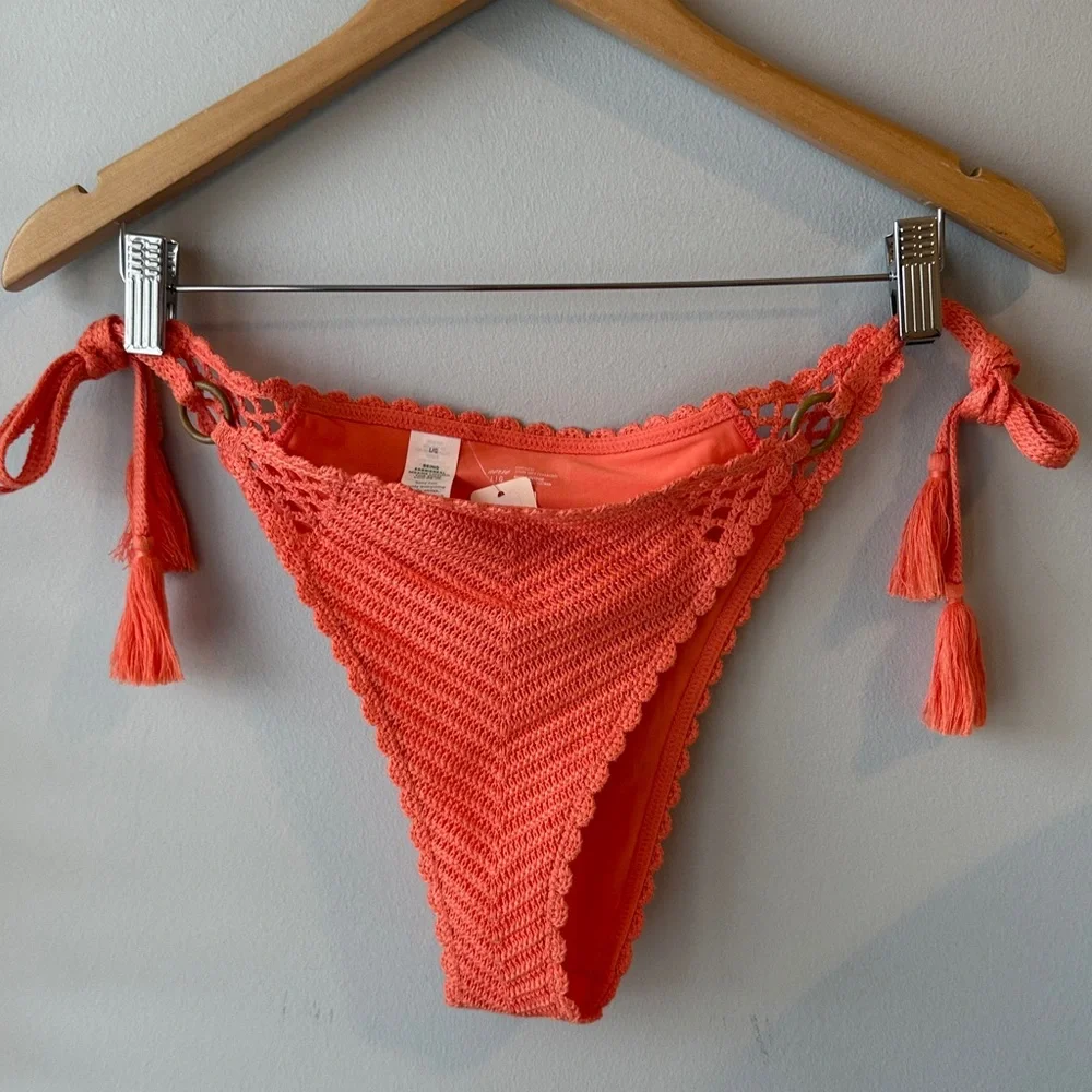 NWT Aerie Crochet‎ String Bikini Bottom Cheekiest